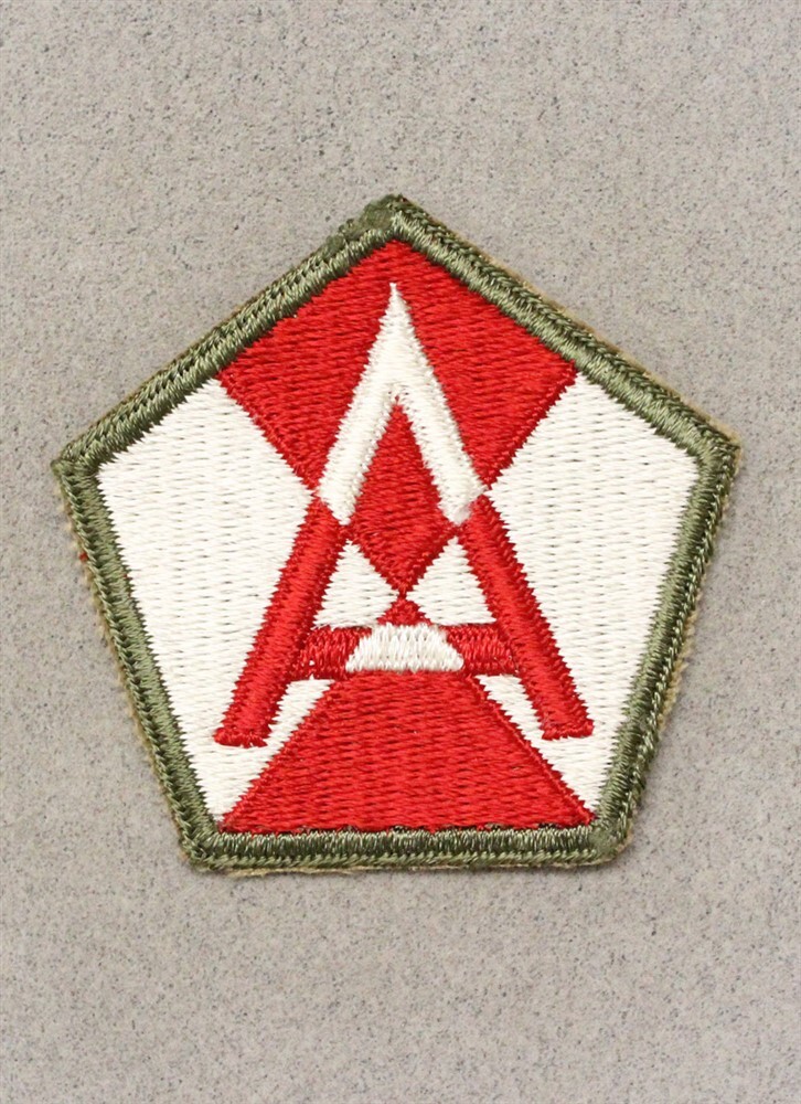 Army patch 6796: 15th Army with OD border - WWII original