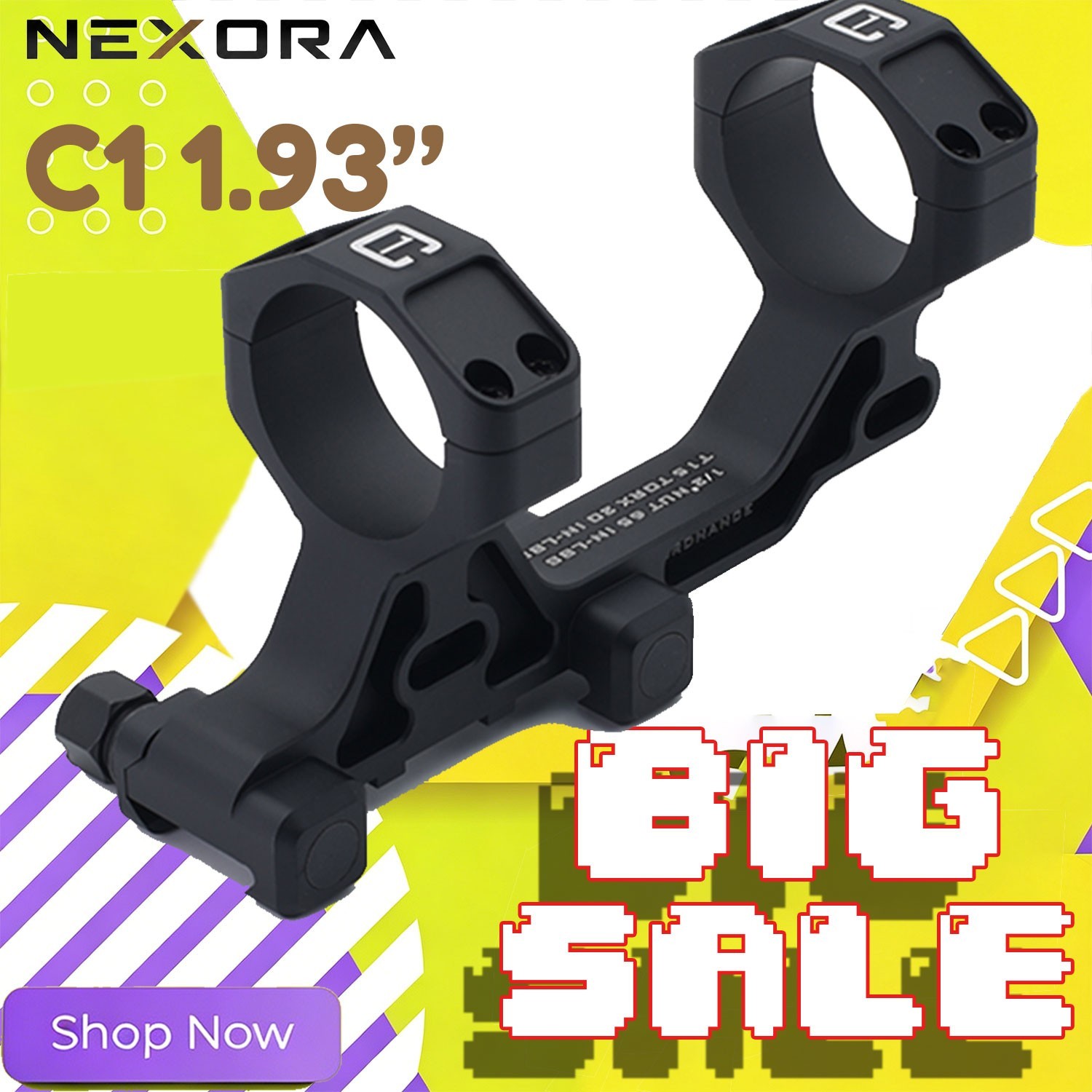 NF 34mm Tube C1 Modular Scope Mount 1.93 inch Red Dot Mounts USA STOCK