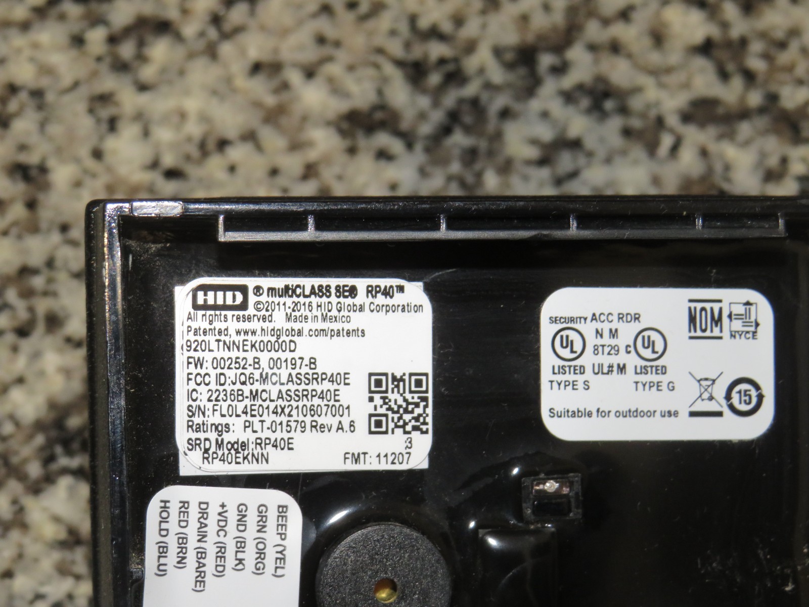 HID 920LTNNEK0000D MULTICLASS SE RP40 WALL SWITCH READER 100+AVAILABLE