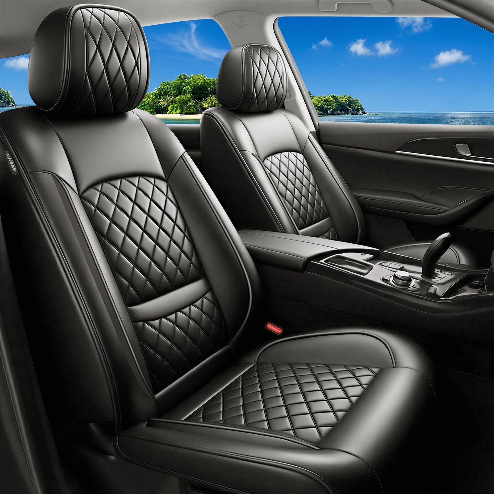 Fit HRV Car Seat Covers for Honda HR-V 2016-2025 2026 - Full Set 5 Seats Luxu...