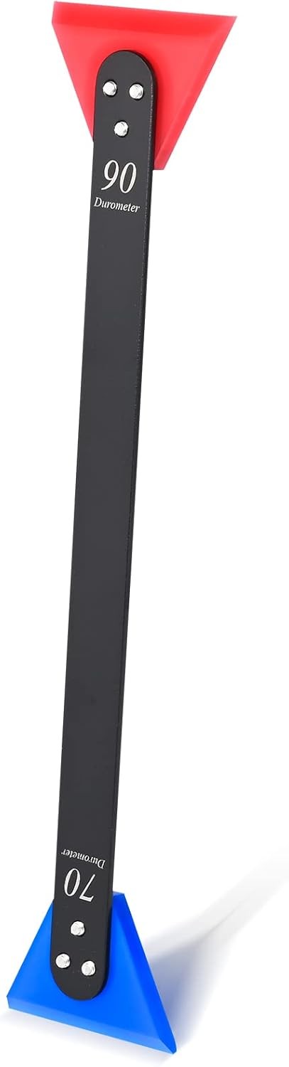 Small Squeegee for Vinyl, 2 in 1 Different Hardness Rubber Blade Size: 1 Piece