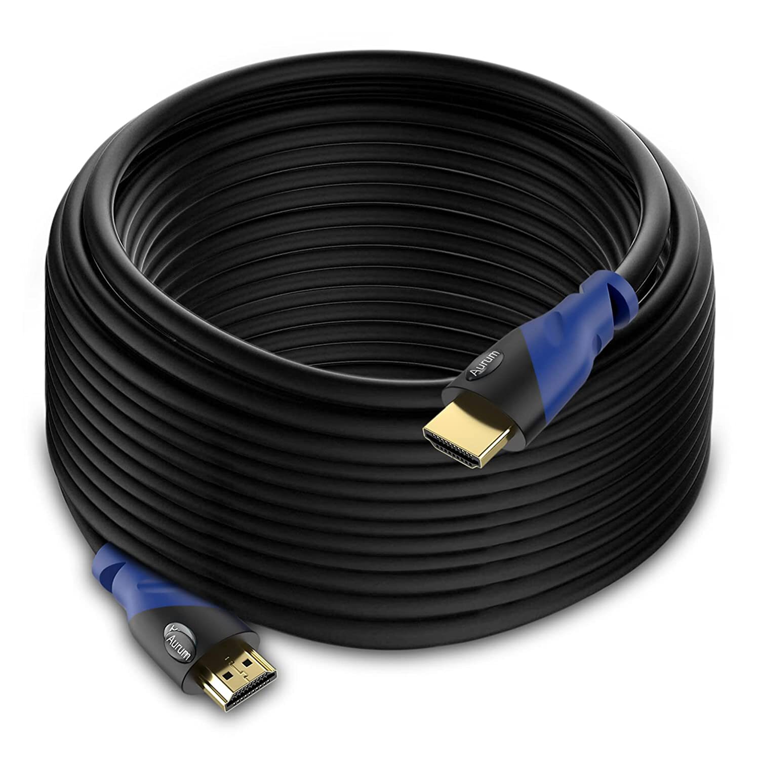 Aurum Digital 2.0V HDMI Male-male Cable Blue+black Model Ultra Clarity 40'