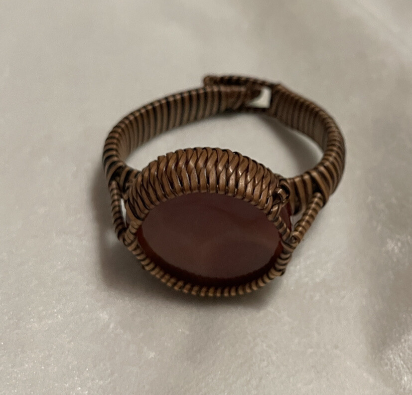 Handmade Bracelet Stone And Wood Natural Beautiful Nature Organic Power Jewelry