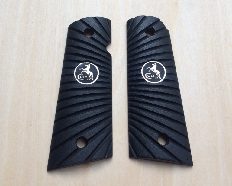 New Matte Black epoxy resin Grip For COLT KIMBER 1911 1991 Full Size Grips