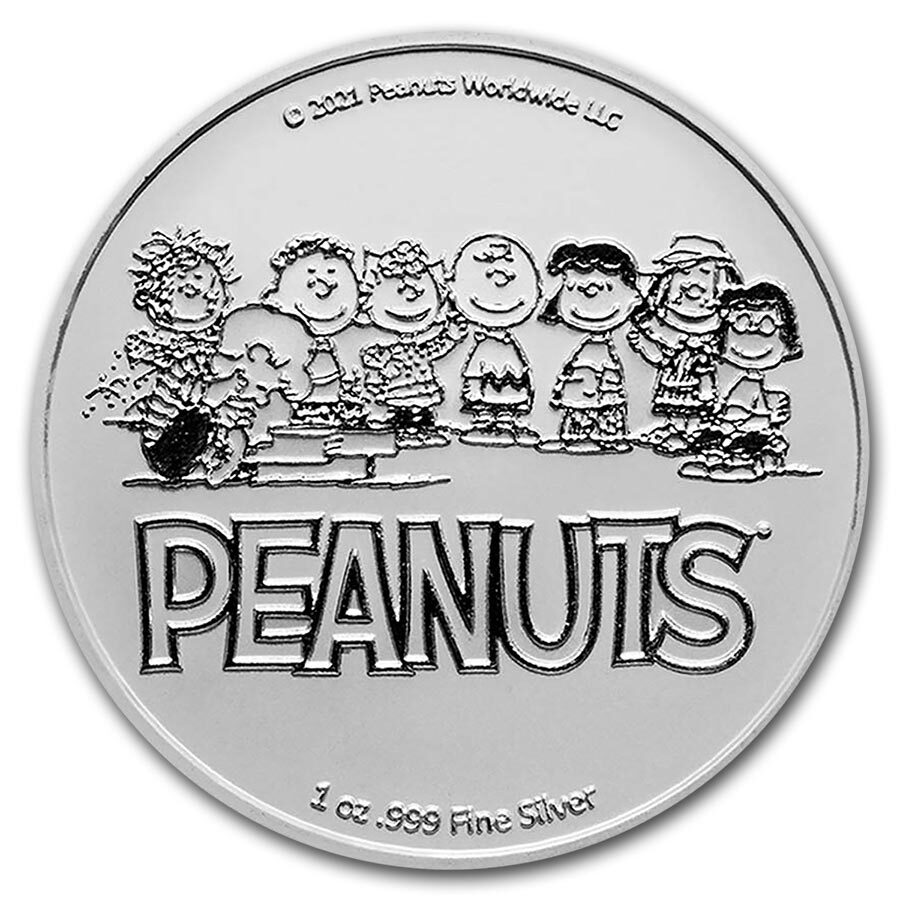 Peanuts® Woodstock 1 oz Colorized Silver Round
