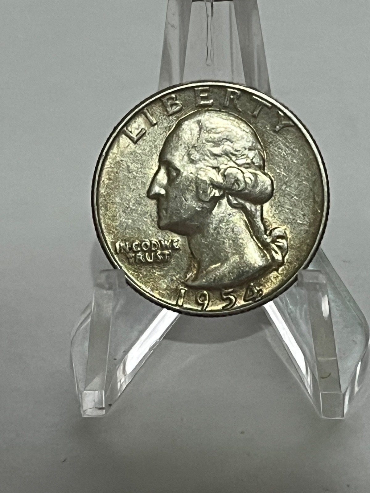 1954 Washington Silver Quarter 25c Nice Circulated # TC56