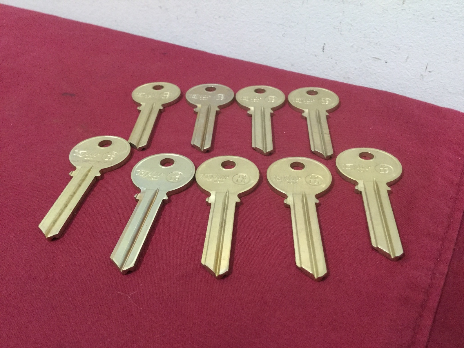 Yale by Taylor 12LG Keyway Key Blanks, Set of 9 - Locksmith