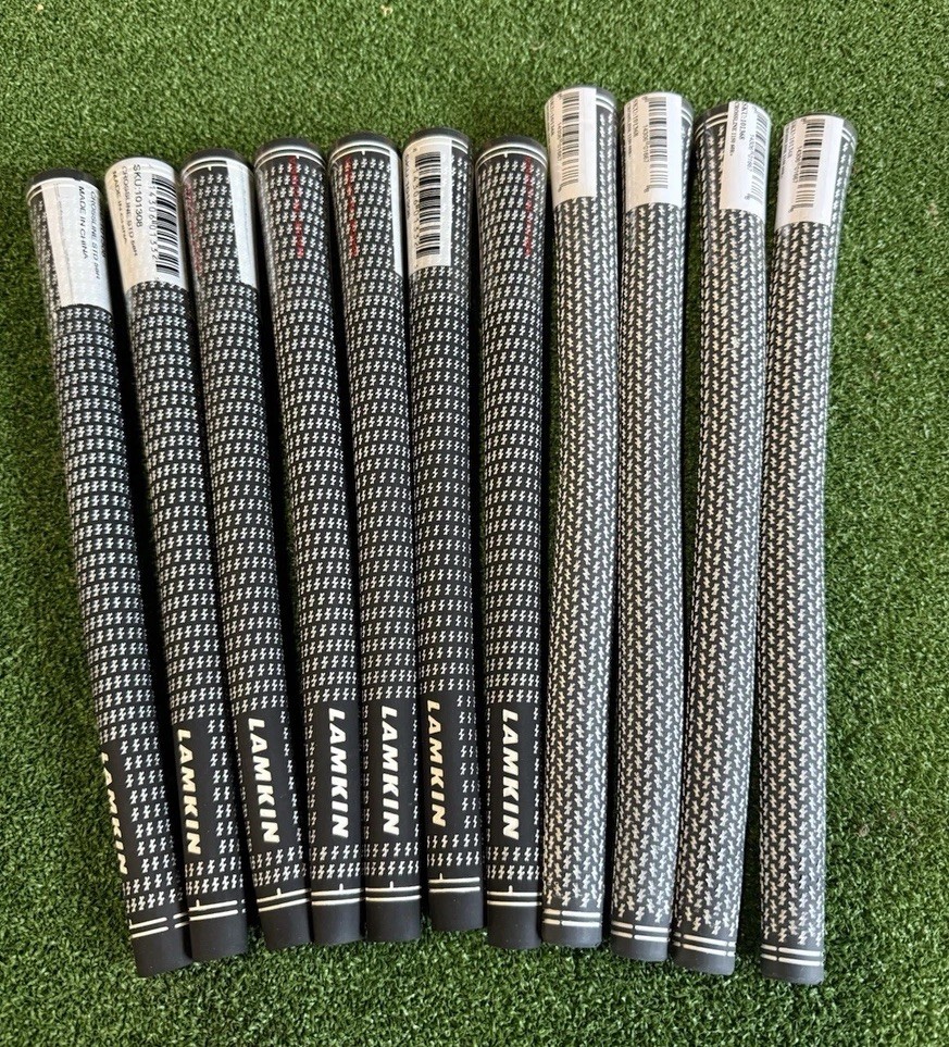 11 x Lamkin Crossline Golf Grip - 7 Standard Rubber swing, 4 1150 Wedge