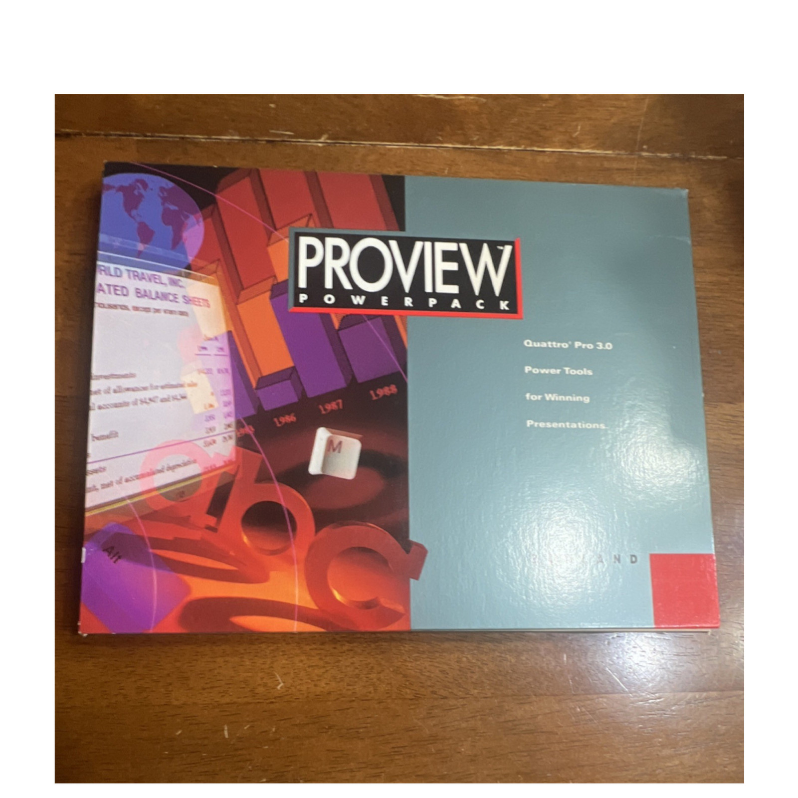 Borland ProView Powerpack for Quattro Pro 3.0 DOS 5.25" Disk Set 24FG-PVH10-10