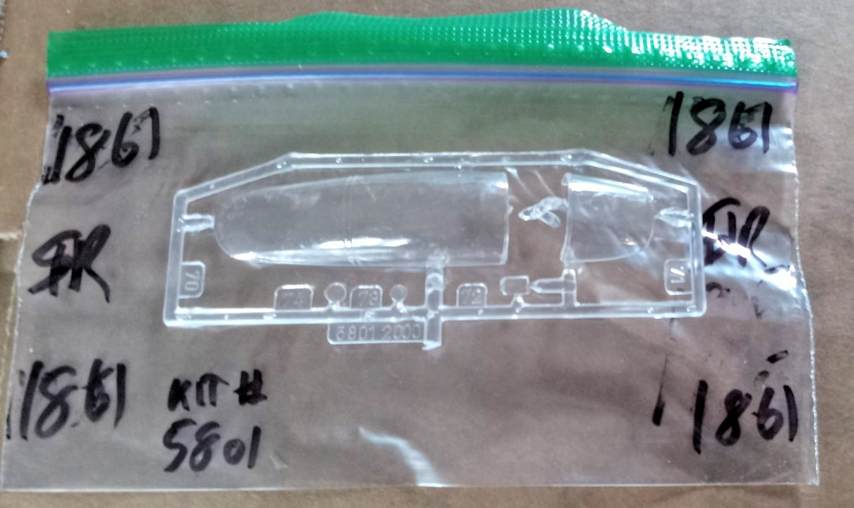 Monogram??? Clear Parts from Kit # 5801 1/48 scale Package #1861 "READ DESC"!!!!
