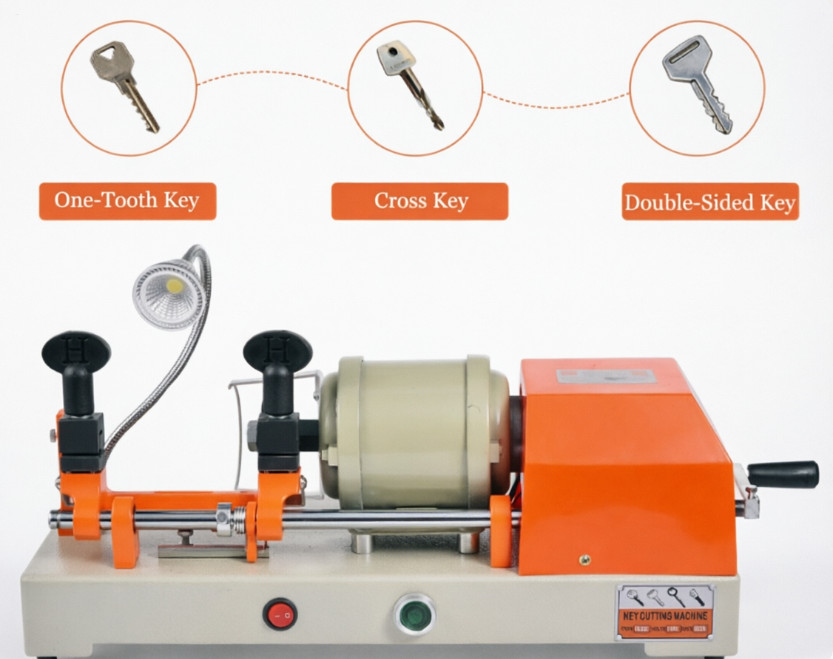 Professional Key Duplicator Key Cutting Machine  w/LED Lamp for Locksmiths