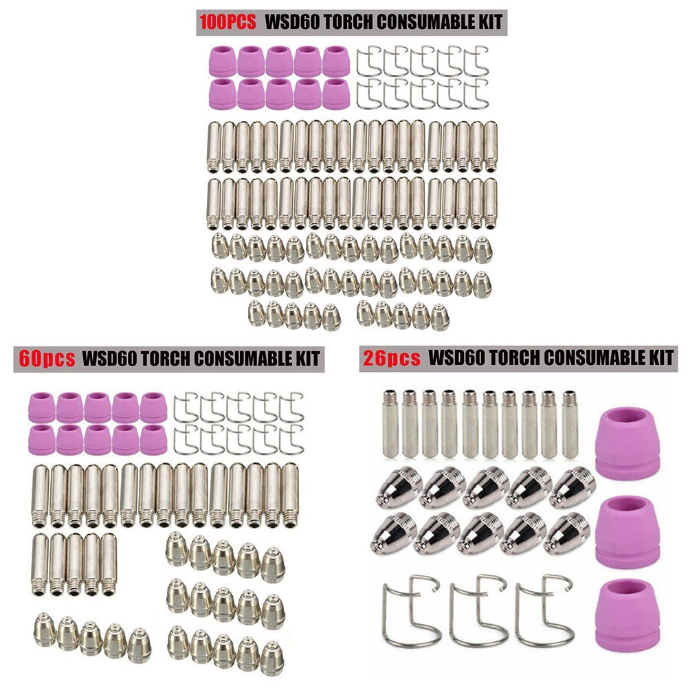 Plasma Cutter Torch Consumables Replacement for WSD60 SG55 AG60 Plasma Cutter