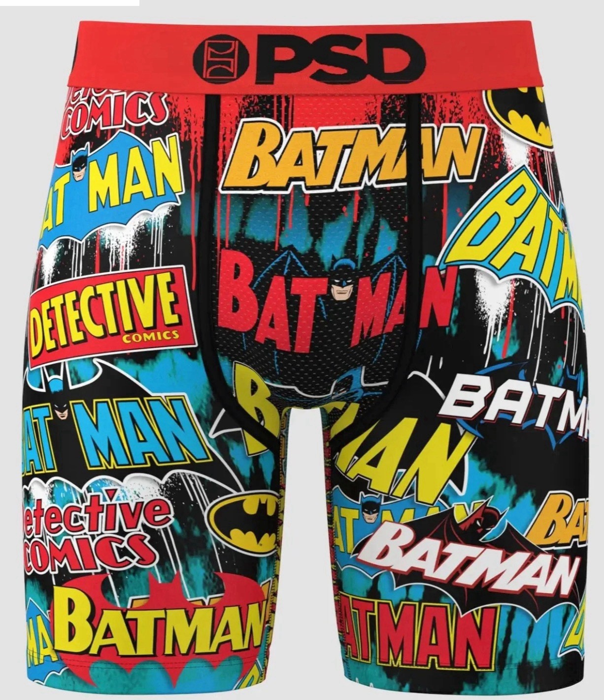 PSD X Batman Men’s Core Standard Underwear Boxer Briefs “Batman Eras” Size LG
