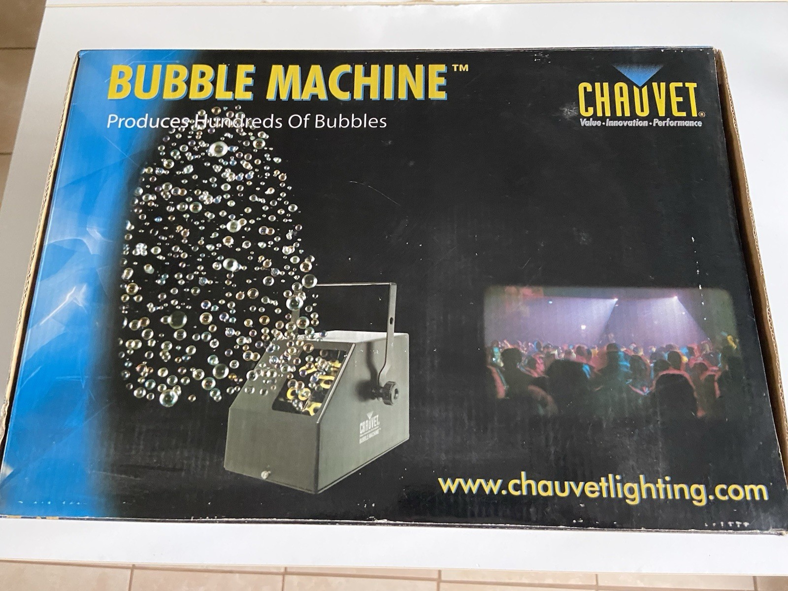 Chauvet DJ B-250 Portable Blower Bubble Machine with Removable Fluid Tank