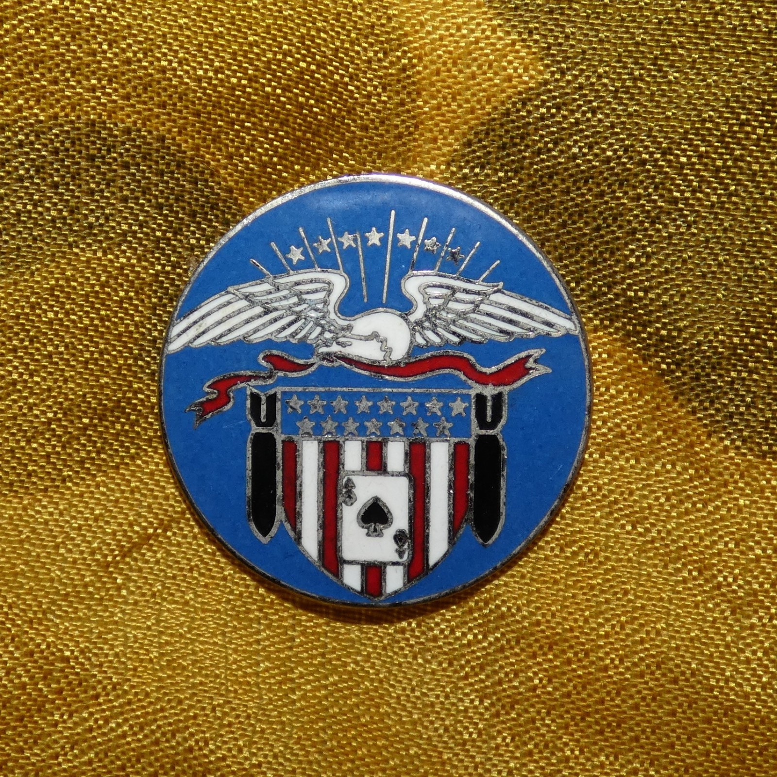 Vintage USAAF 787th Bomb Squadron Cloisonne DUI-style Unit Crest