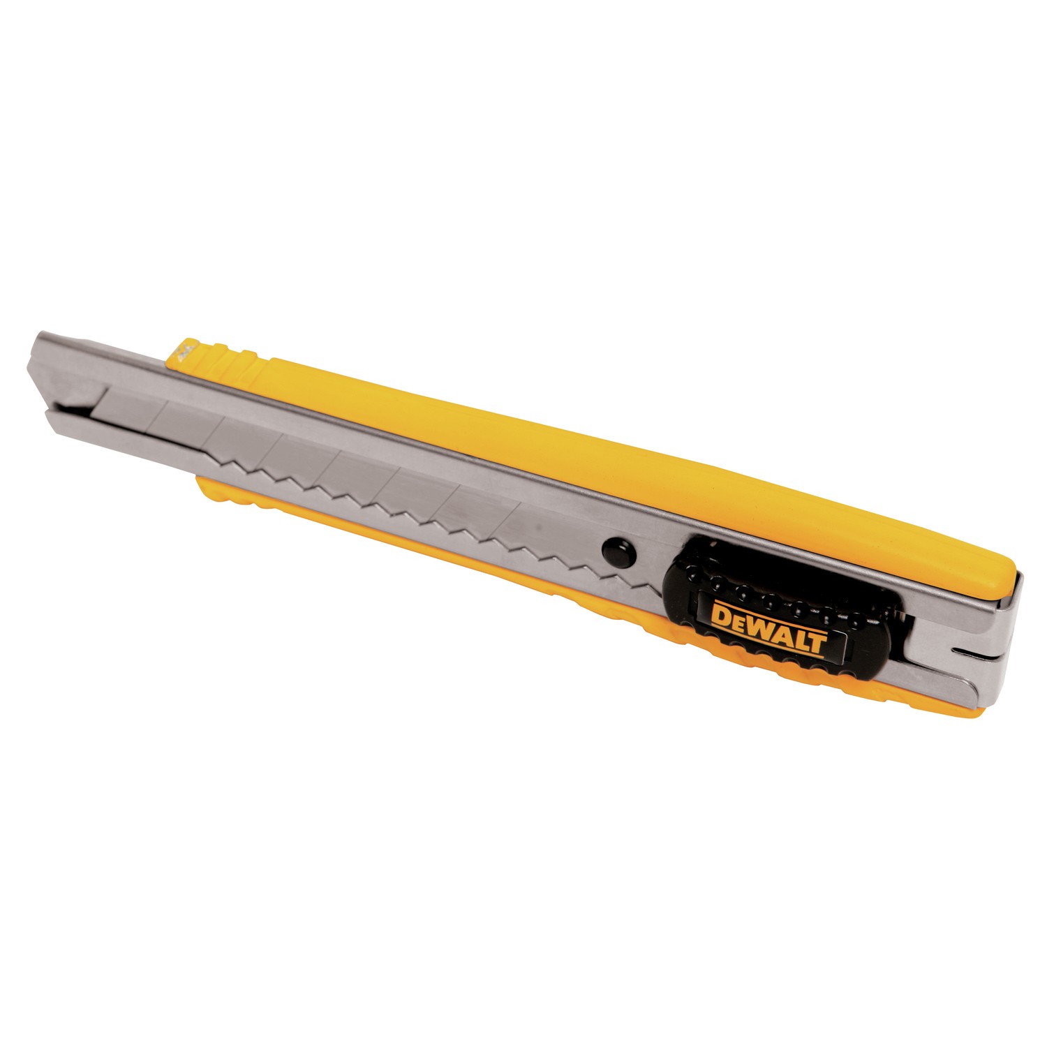 DeWalt 6-1/4 in. Sliding Snap-Off Utility Knife Black/Yellow 1 pk