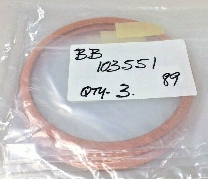 Novellus Type BB-103551-89 Brass Gasket CFF HTR Base (Pack Of 3)