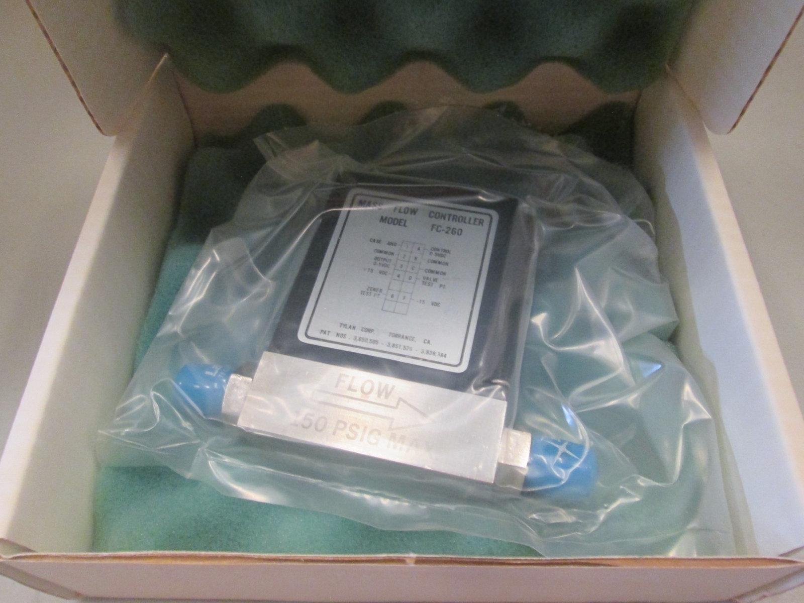 Tylan FC-260, Mass Flow Controller MFC, SIH2CL2, 200 SCCM,refurb