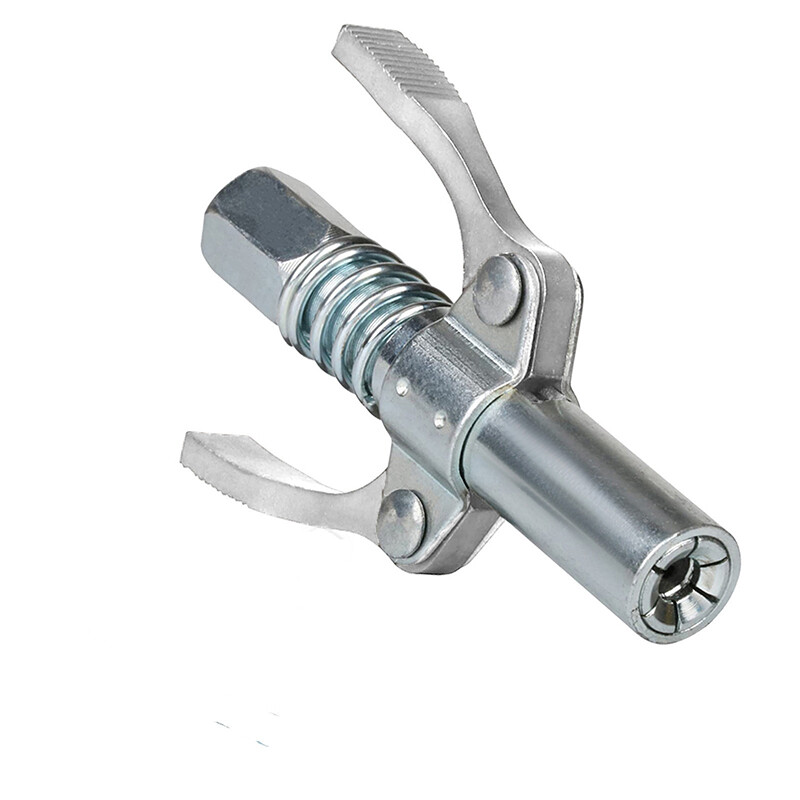 10000 PSI Grease Gun Coupler Quick Release Lock Coupling Double Handle Tool