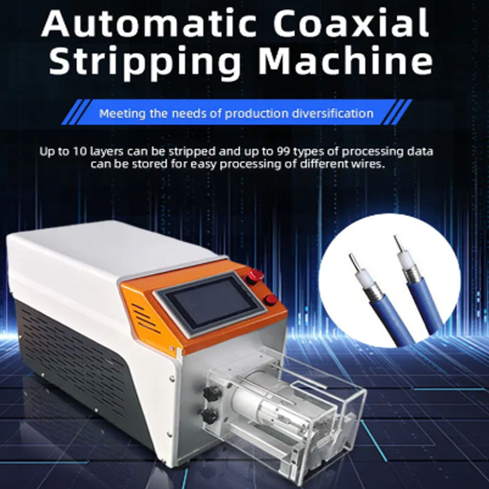 Coaxial Stripper Machine 0.8-10mm Audio Cable Processing Peeling Tool Durable