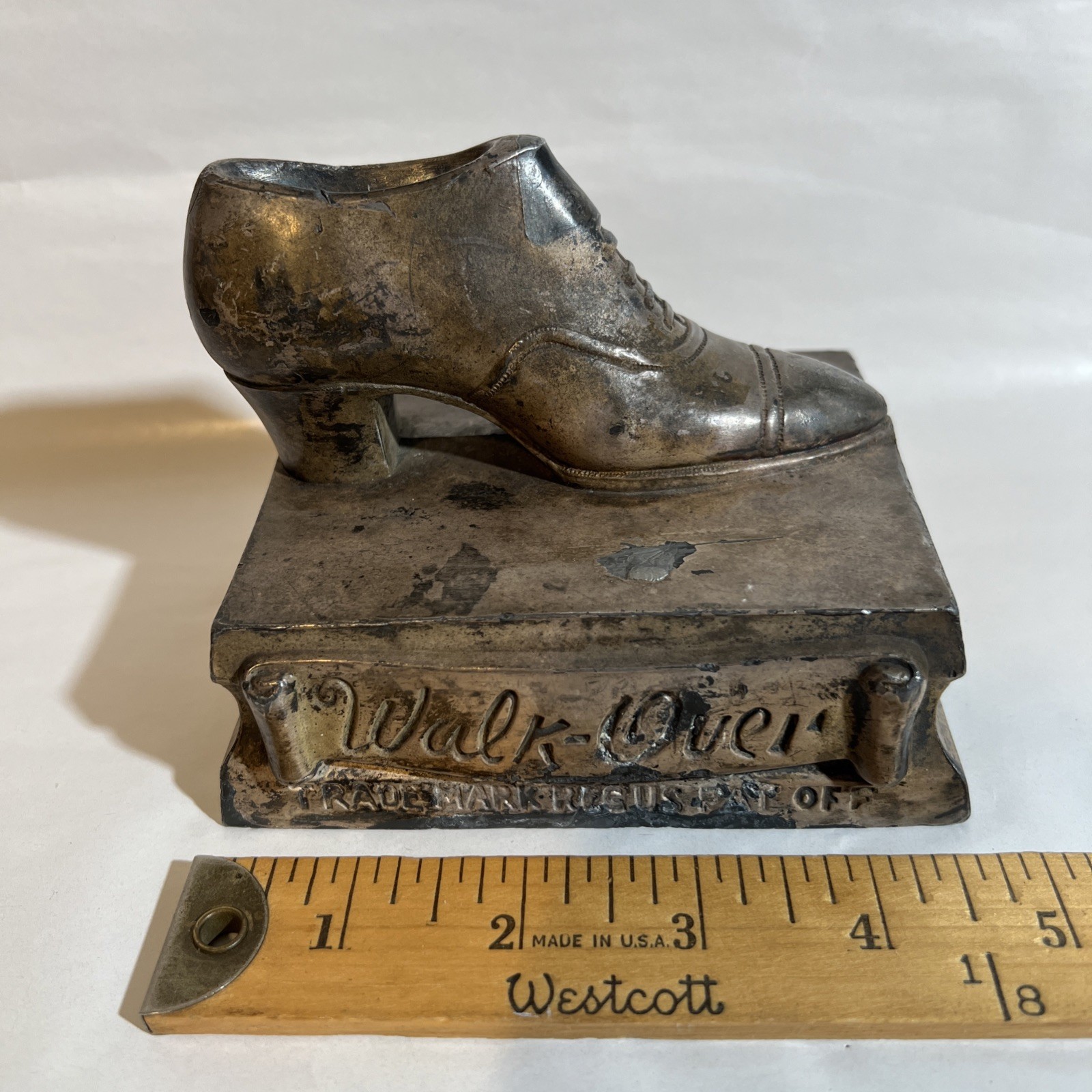 VTG or ANTIQUE WALK-OVER SHOES ADVERTISING PAPERWEIGHT