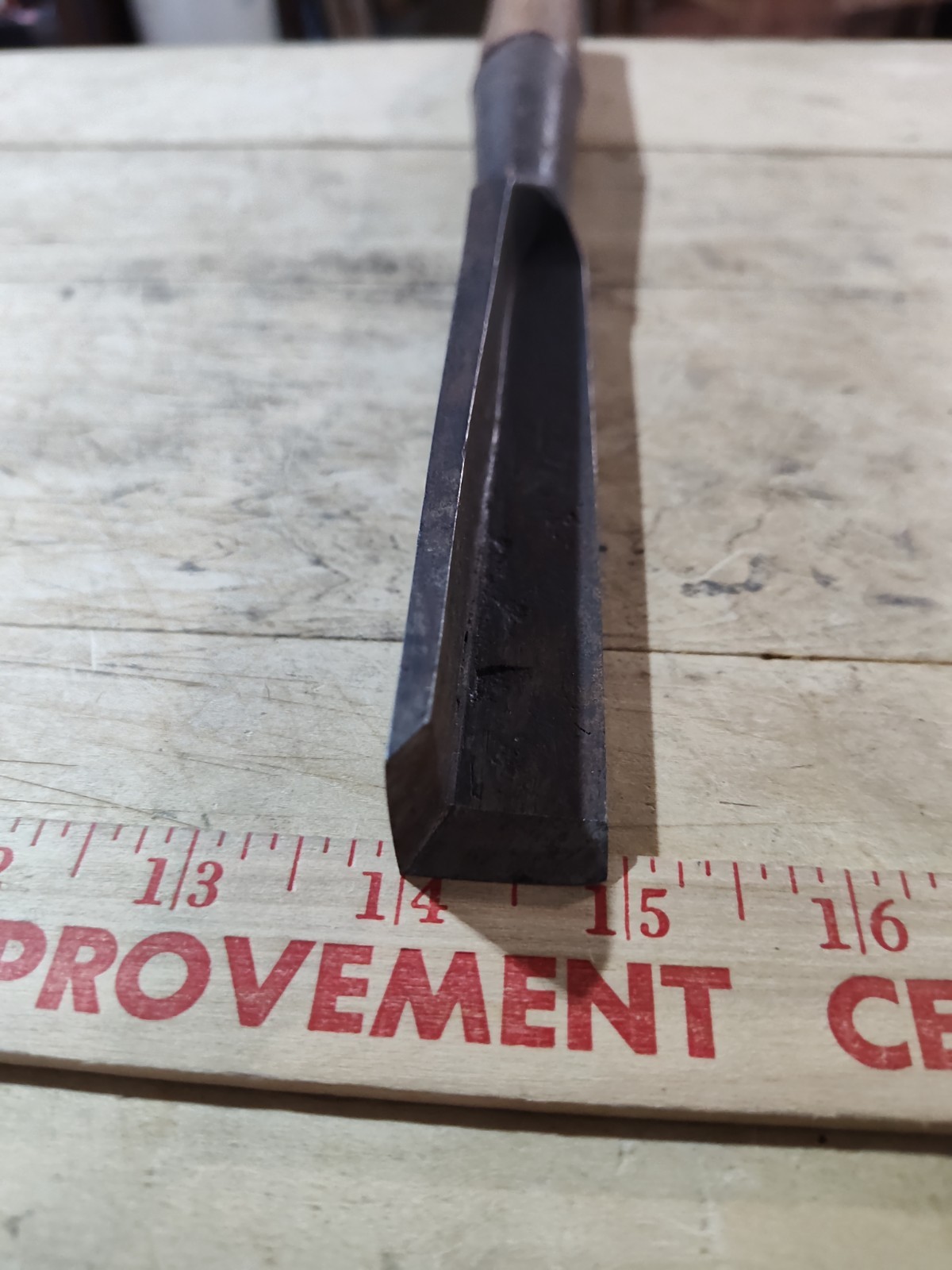 Early Merrill 7/8" Socket Corner Chisel Timber Frame Shipwright Timberframe