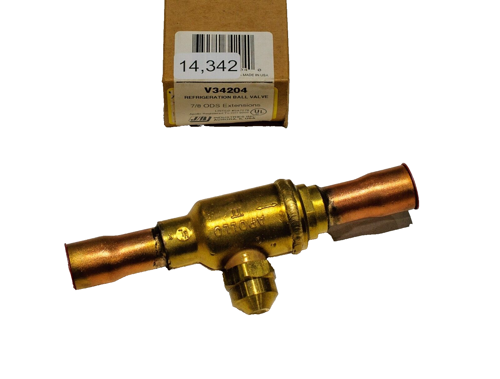 JV industries V34204 Refrigerator Ball Valve