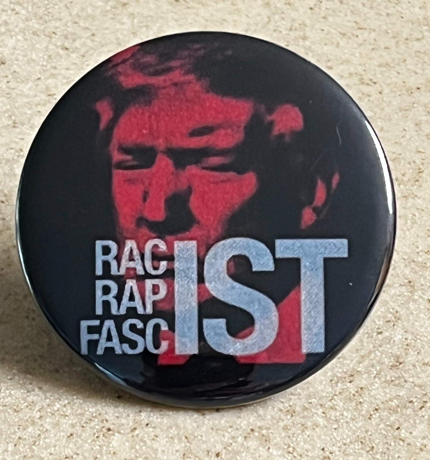 Anti-Trump Pin-Back Button 2 1/4 inch