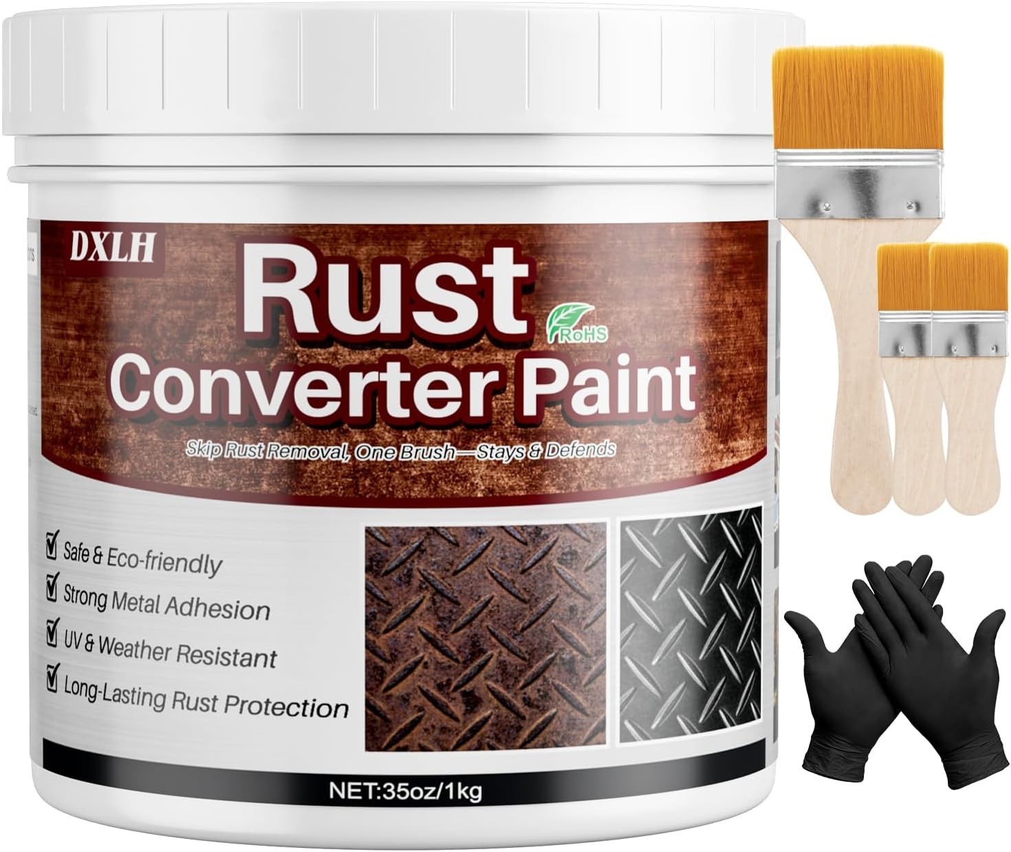 Rust Converter & Primer - Metal Paint for Chassis, Trailer
