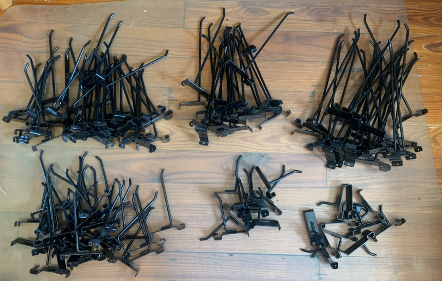Used Wire Grid Hooks Panel Display Hooks - 2 4 6 8 10 12 inches - VOLUME PRICING