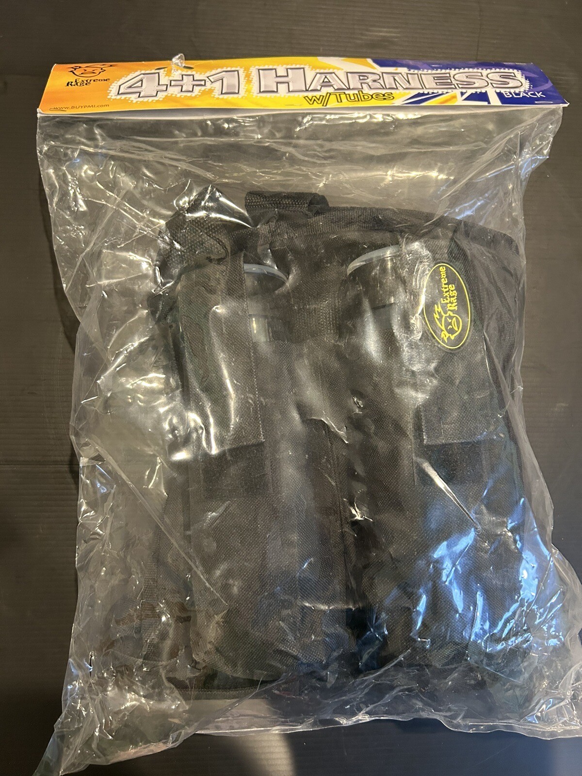 NEW!! Extreme Rage 4+1 Harness With Tubes - Black