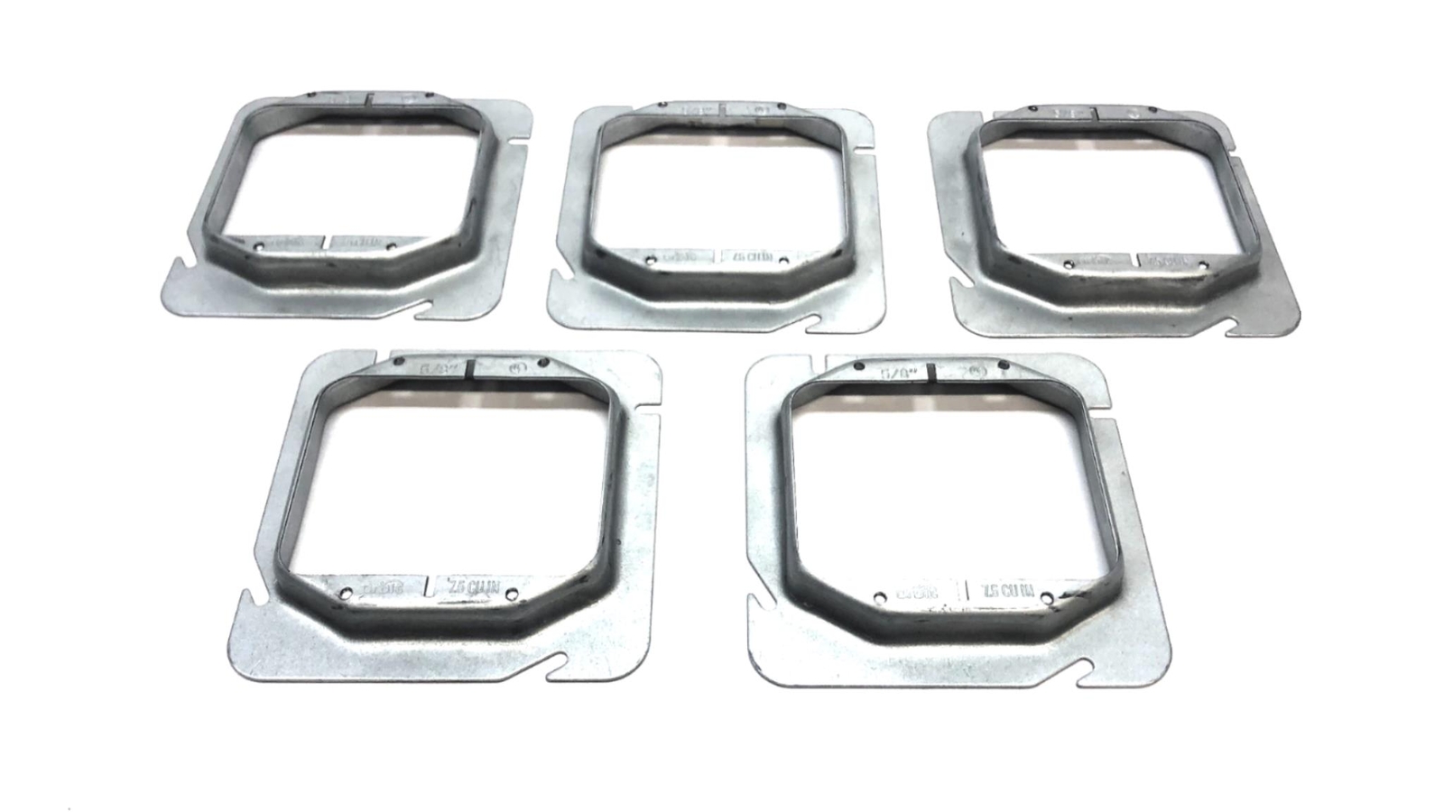 Orbit 2-Gang Raised 5/8" Square Steel Cover 52058 [Lot of 5] NOS
