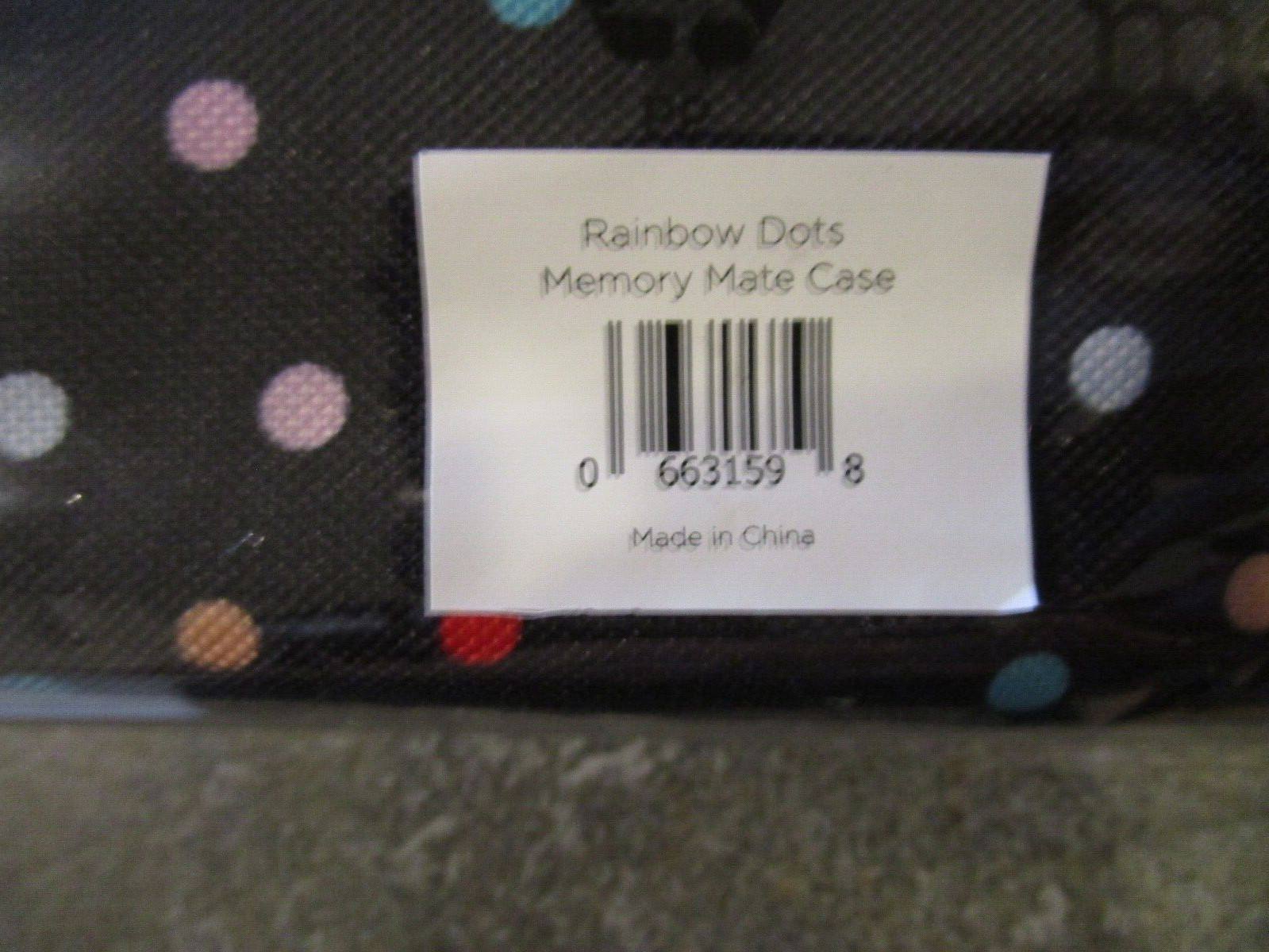Creative Memories Rainbow Dots Memory Mate Storage - Grab & Go Storage NEW