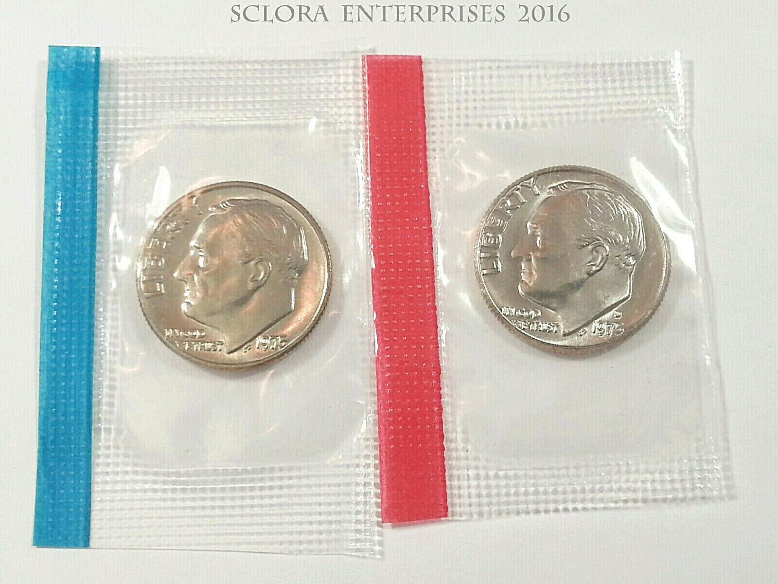 1975 P & D Roosevelt Dime Set (2 Coins) *MINT CELLO* *FREE SHIPPING*