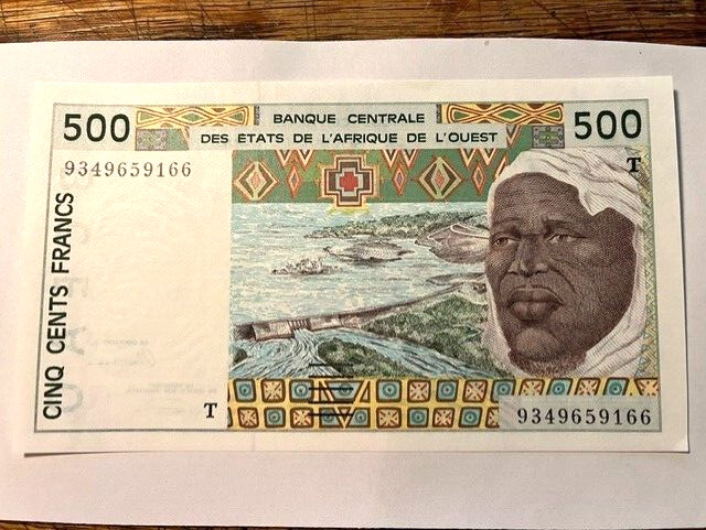 ND West African States (Togo) 500 Francs/New Holder/CU #11717