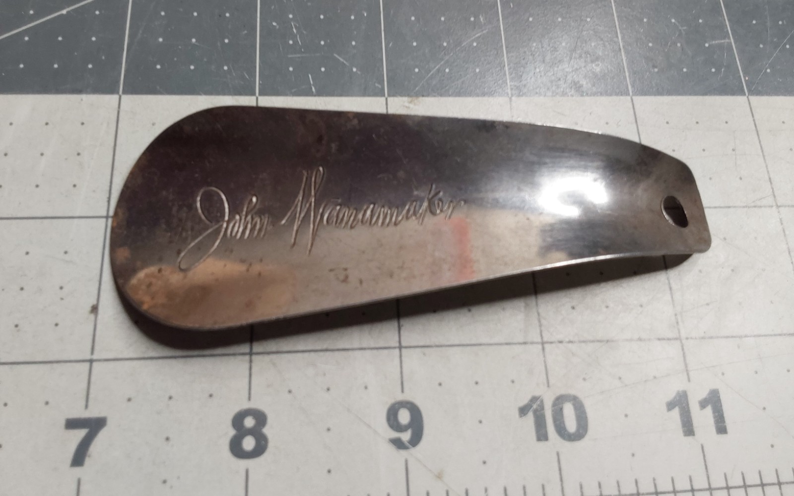 John Wanamaker Shoe Horn Metal