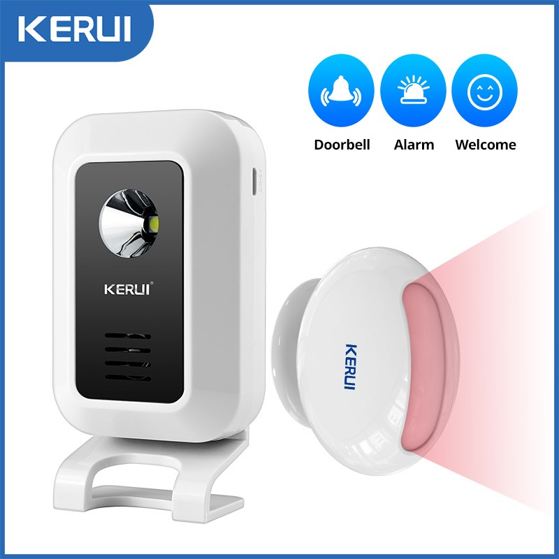Wireless Entry Door Bell Welcome Motion Sensor Detector Gate Chime Alert Alarm