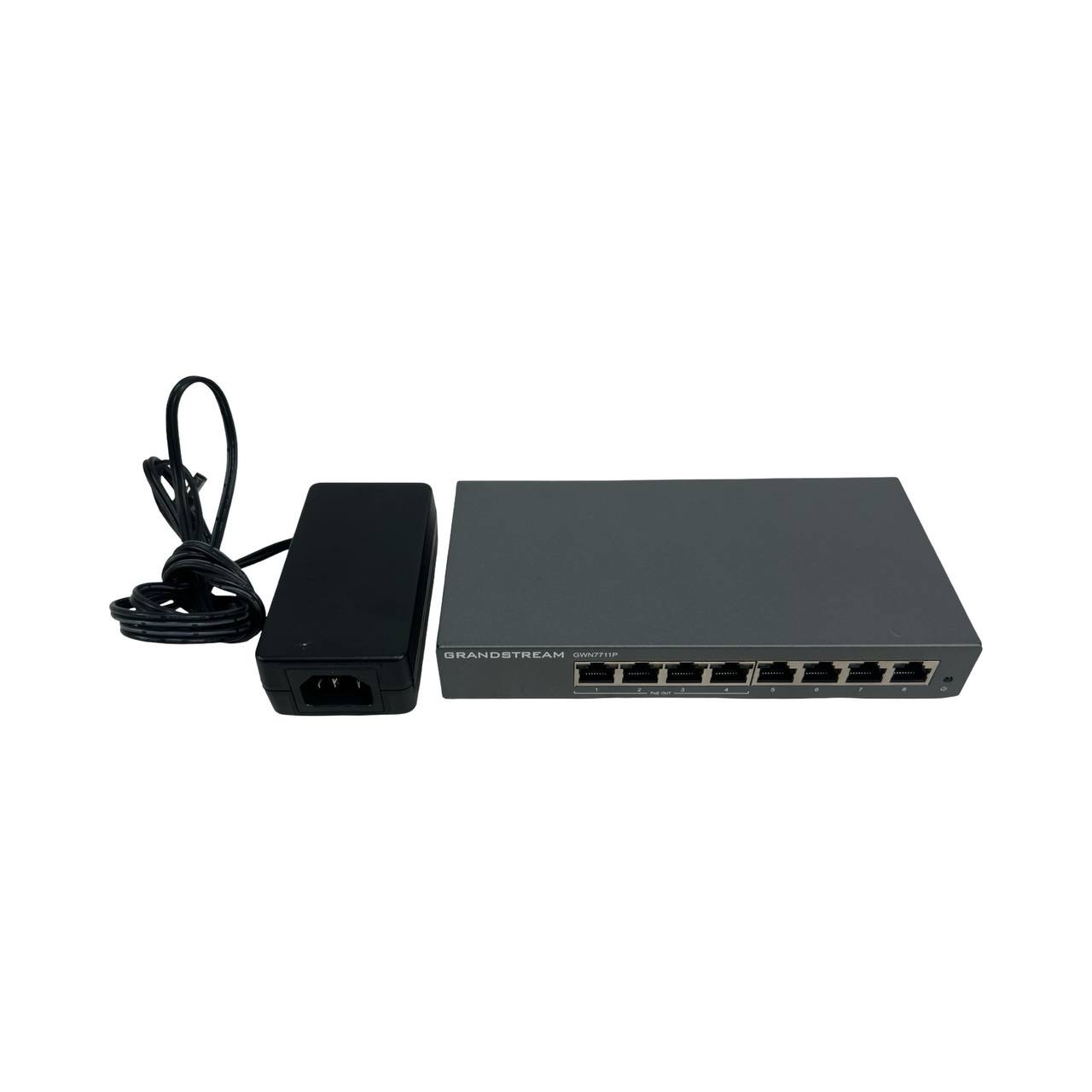 Grandstream GWN7711P 8-Port L2 Lite Managed Gigabit Switch w/ Power Cable