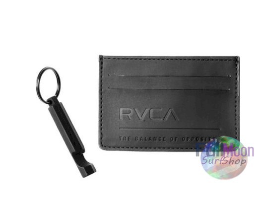 New RVCA Billfold Wallet and Keychain Gift Set