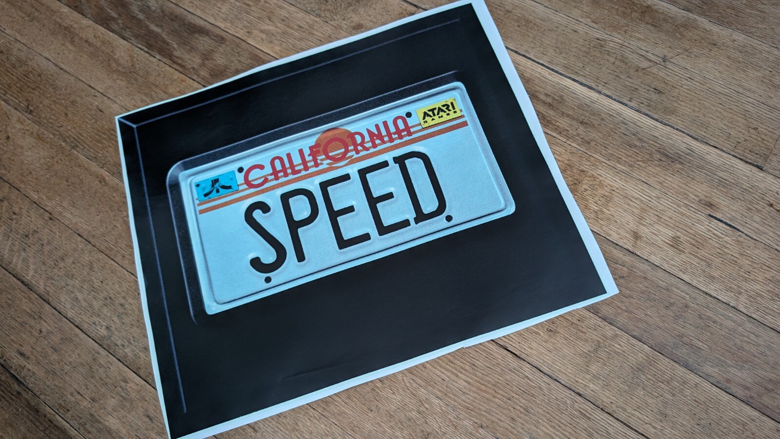 California Speed Arcade  Back Seat Sticker Atari