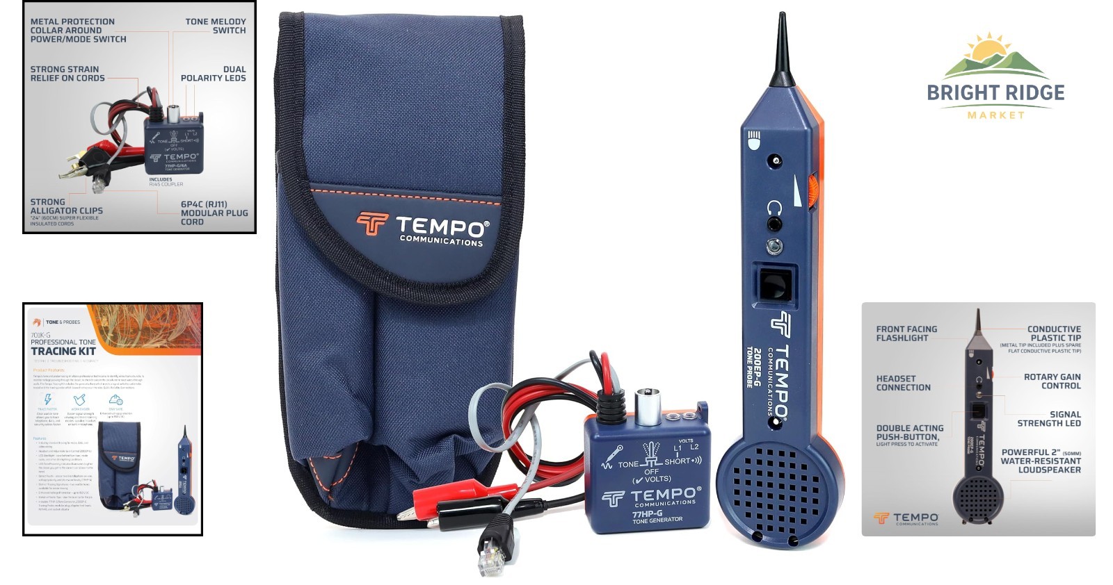Electrical Wire Tracer Kit with Proximity Indicator and Noise-Canceling Features