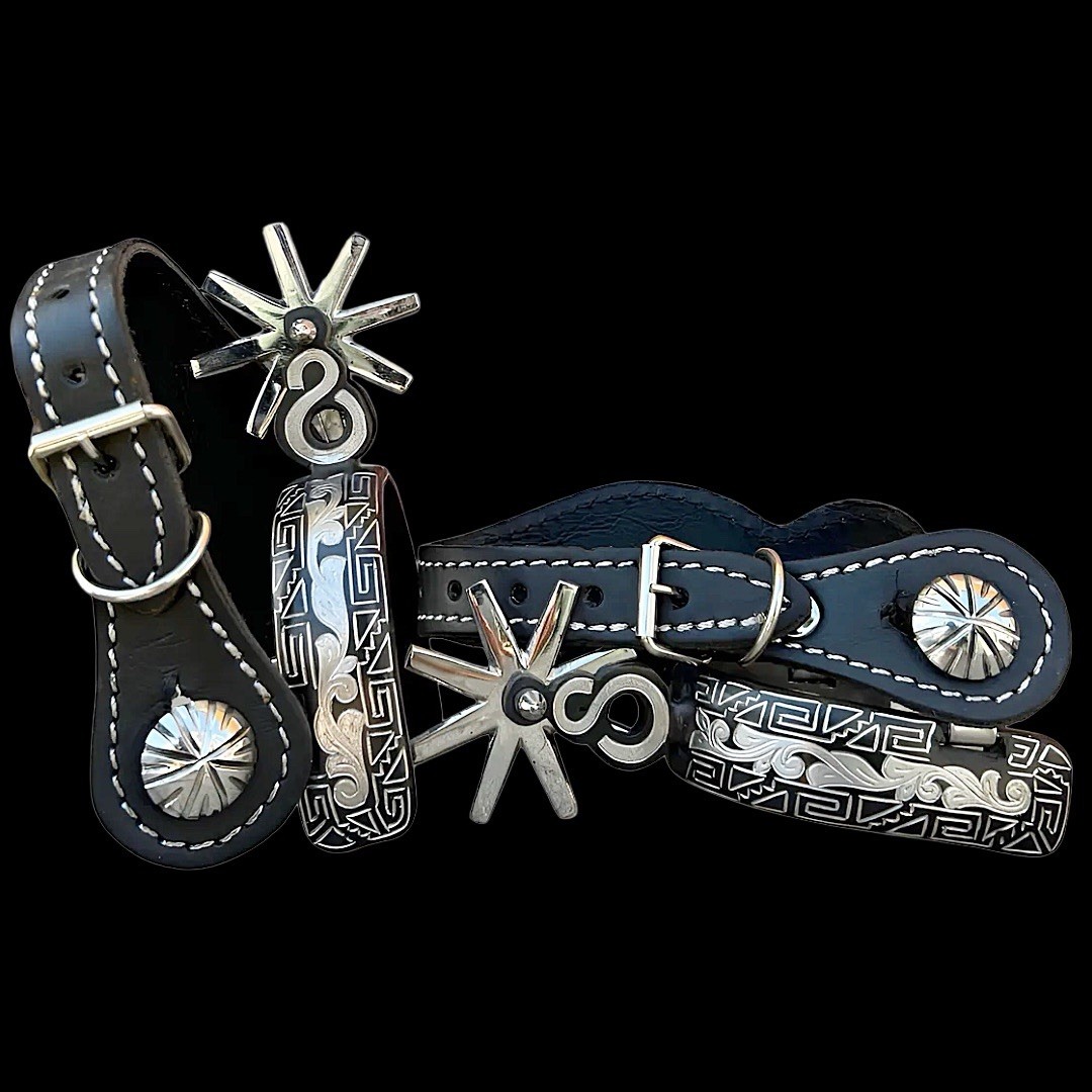 Mexican CHARRO SPURS ESPUELAS Charras Style Charreria HORSE Boot Gear Mexico