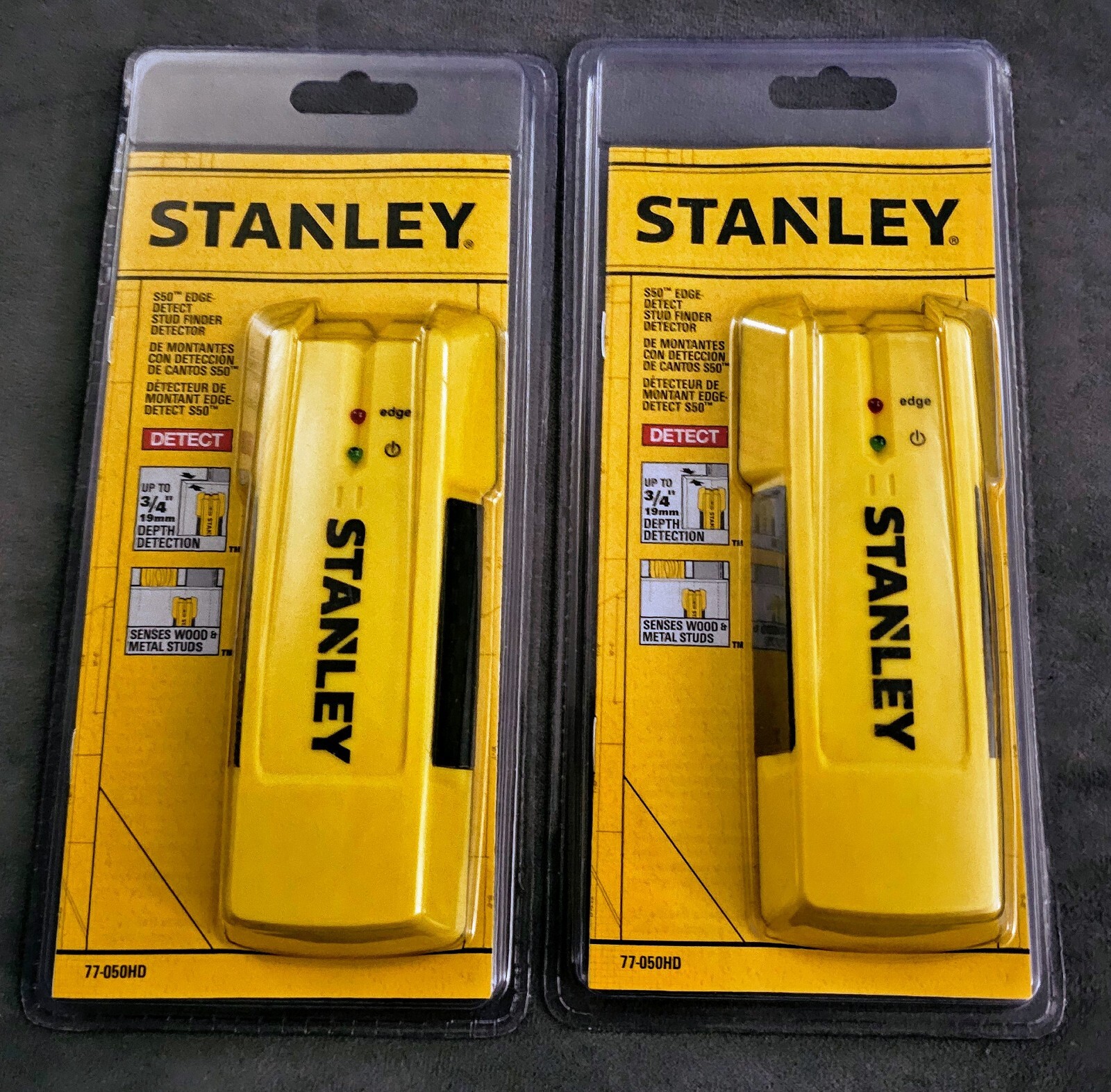 Two Brand New Stanley Stud Finder Edge Detector 77-050HD