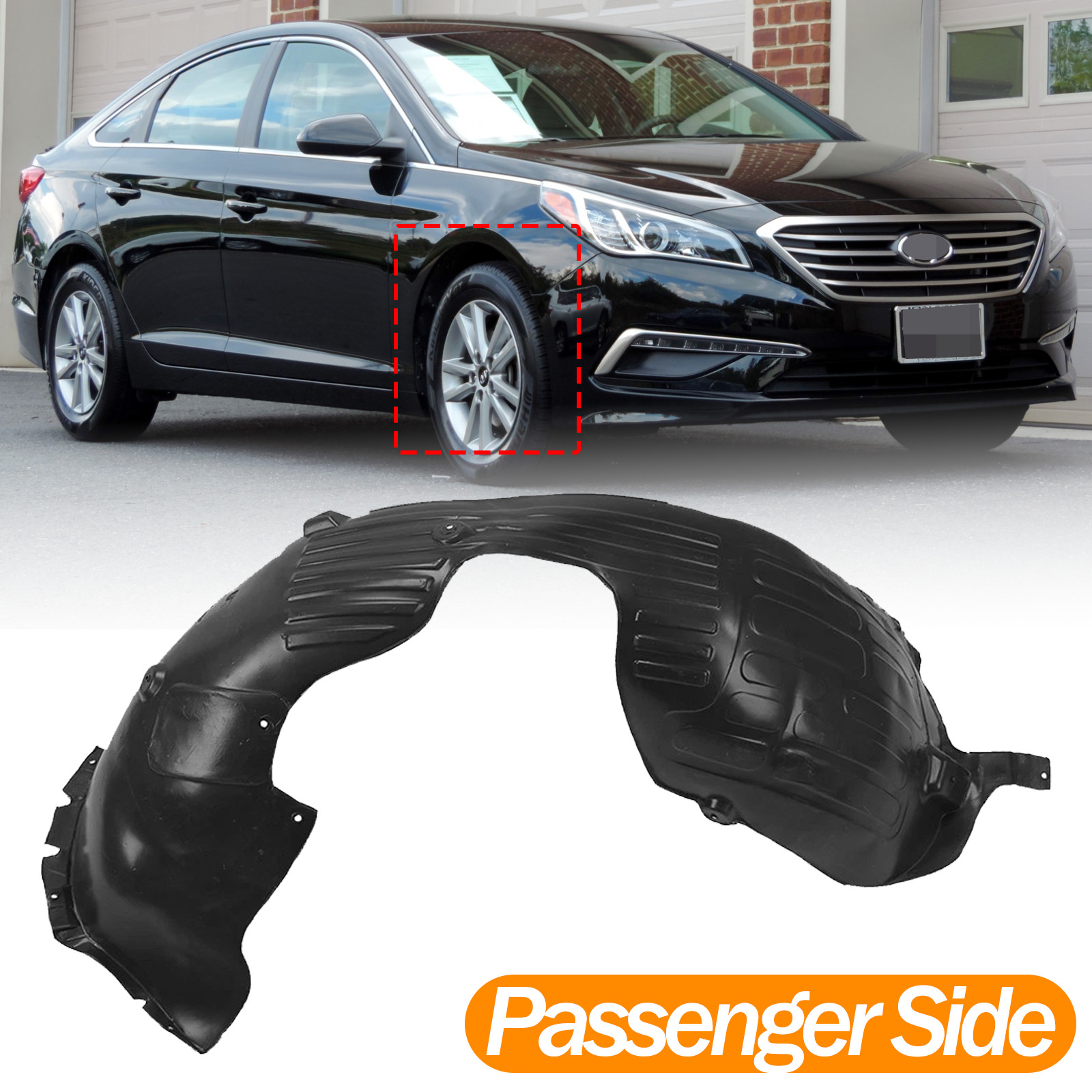 For Hyundai Sonata 2015 2016 2017 Inner Fender Liner Front Right Passenger Side