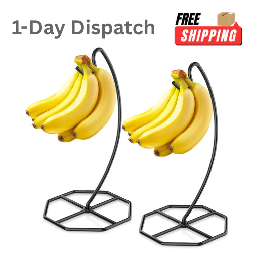 Beesini 2 Pack Banana Hanger Metal Stand 15LB Black