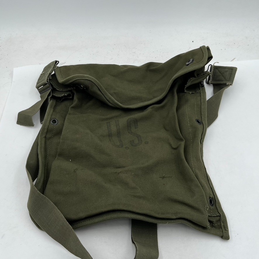 Vintage U.S. ARMY Map Dispatch? Field Bag Case Crossbody Strap Olive Green