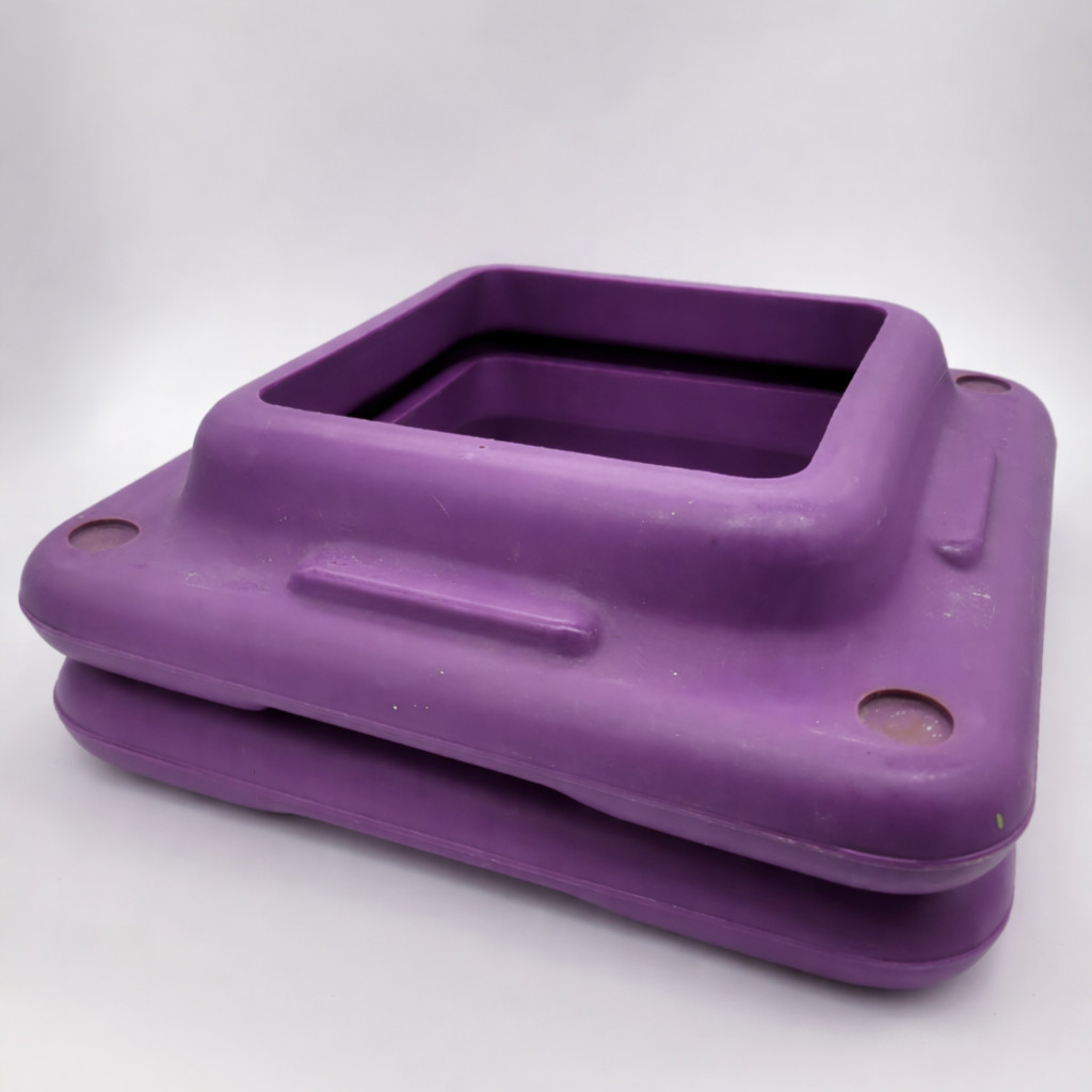 The Step by Bollinger 2 Platform Risers, Purple 16x16, Risers Only, Used