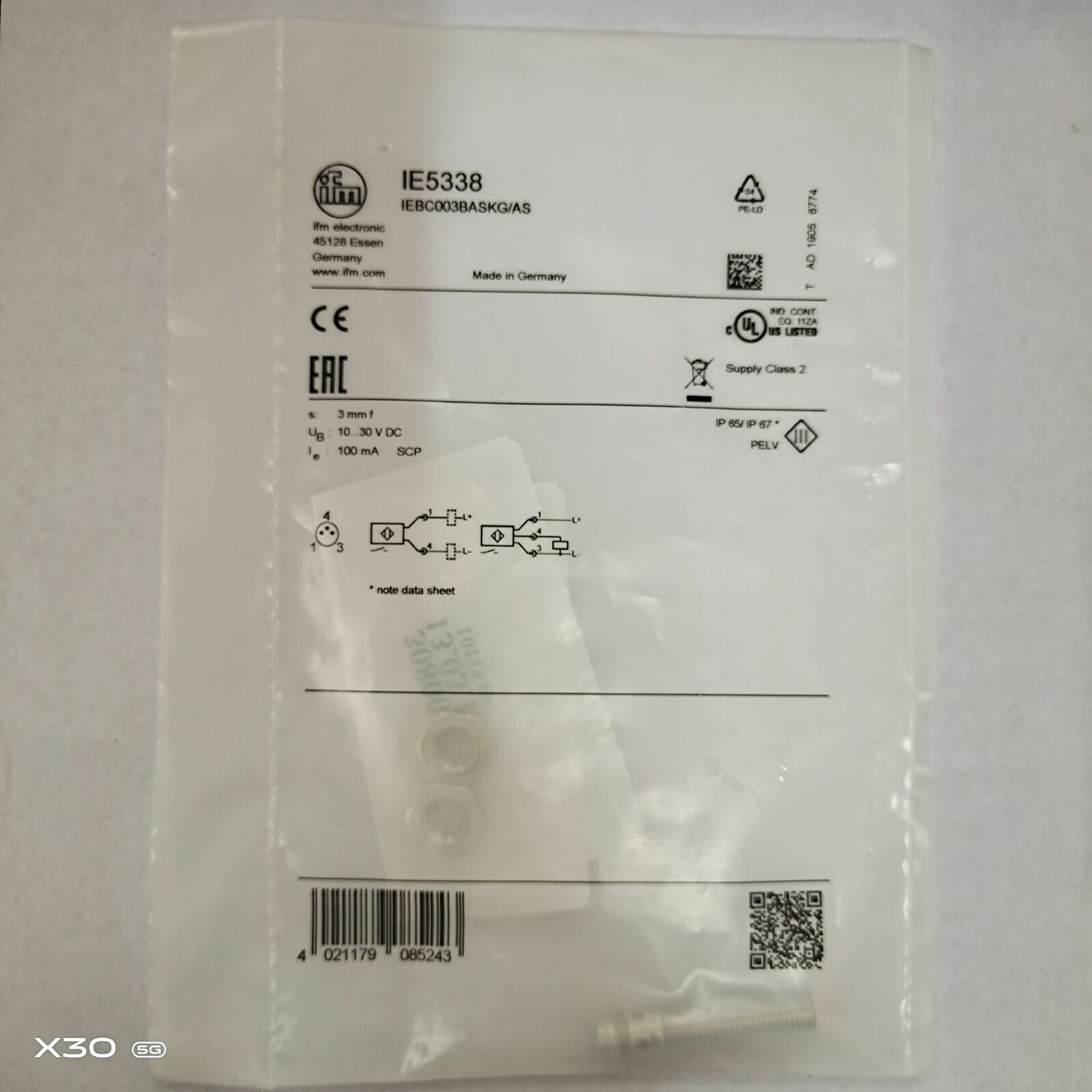 IFM IE5338 Proximity Switch Sensor NewKD