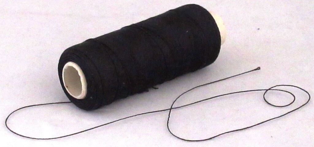 100% Silk Sewing Applique 50 weight Black Thread 200 meters