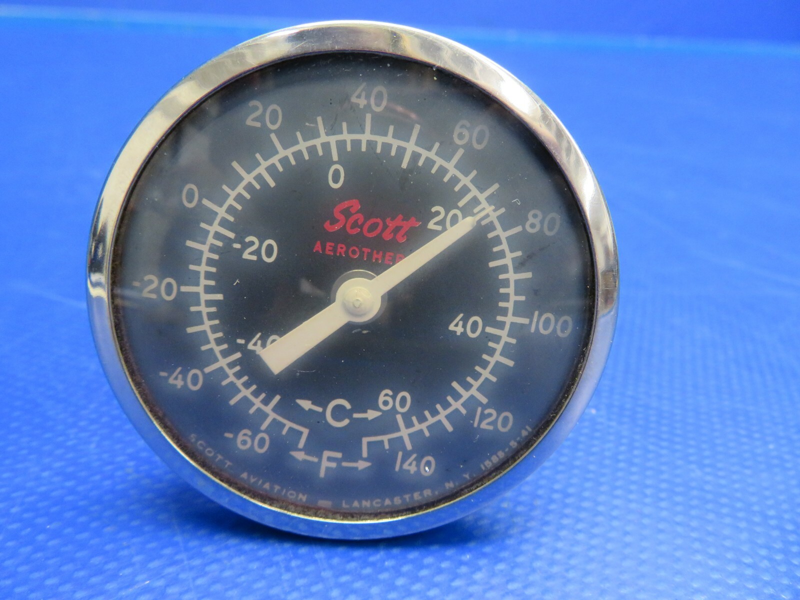Beech G35 Bonanza Scott Aerotherm / Thermometer P/N 1585-5-41 (0620-394)